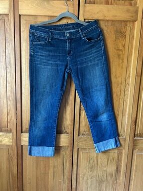 Citizens Of Humanity Dark Blue Cropped Jeans